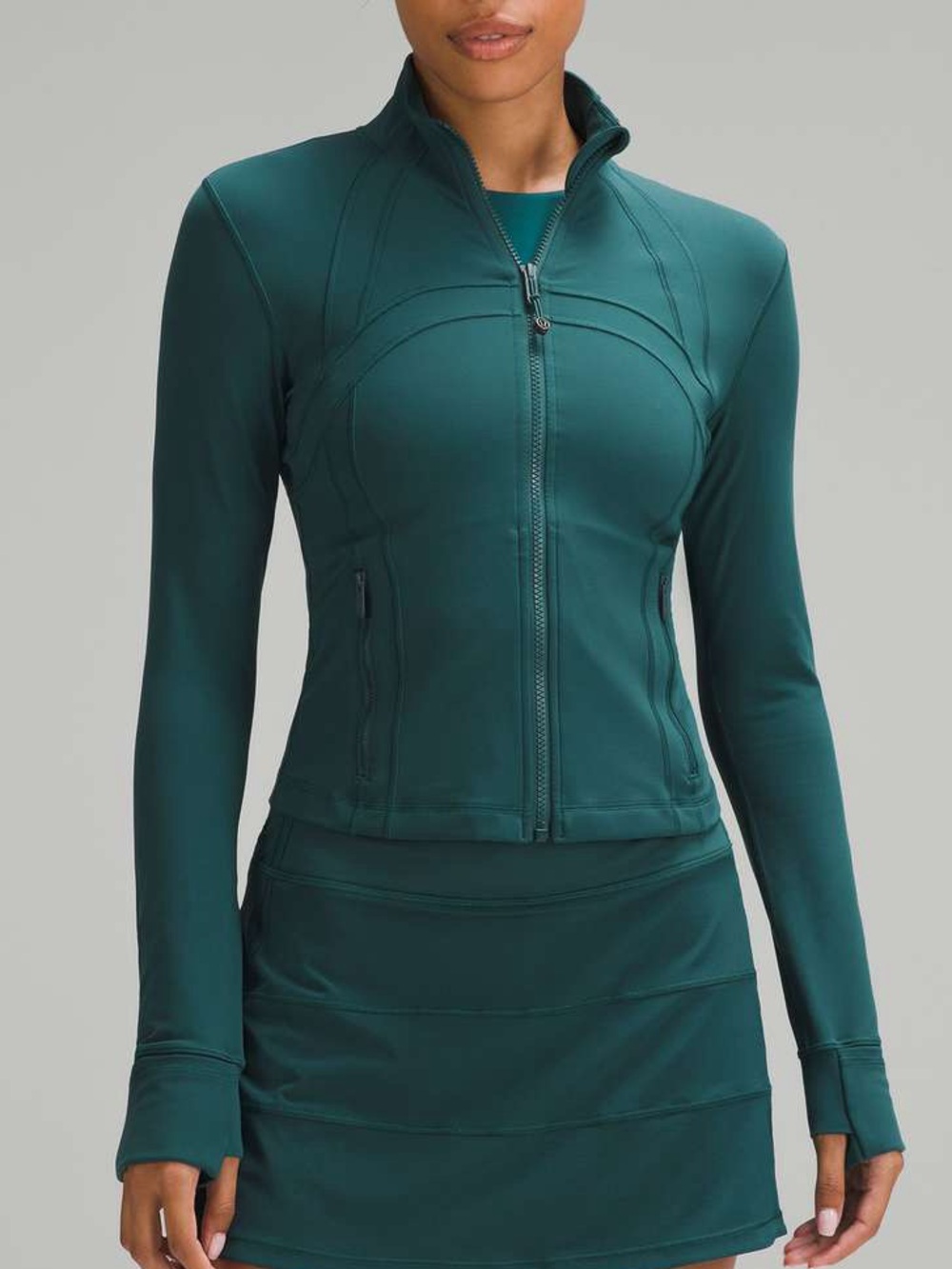 Lululemon | Cropped Nulu Define Jacket In Storm Teal Size: 8